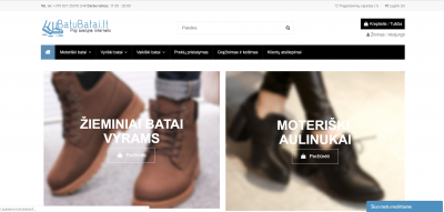 Parduodama avalynės el. parduotuvė (dropshipping)