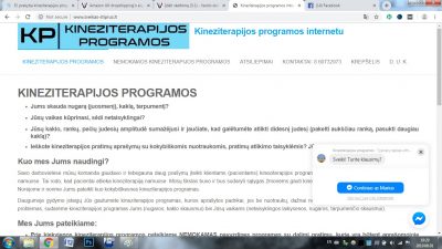 El. prekyba kineziterapijos programomis www.sveikas-stiprus.lt