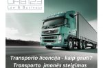 Transporto  įmonės steigimas / Licencija / Parduodama transporto įmonė UAB TRANSPORT123 - 1