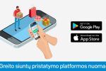 Nuomojama greito pristatymo paslaugų platforma, sukurta Lietuvoje - 1