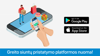Nuomojama greito pristatymo paslaugų platforma, sukurta Lietuvoje