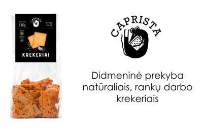 Didmeninė prekyba rankų darbo krekeriais