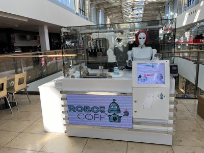 Parduodamas robotas gaminantis ledus ir kavą