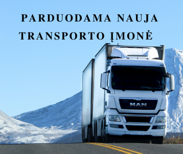 Parduodama TRANSPORTO ĮMONĖ su LICENCIJA ir PVM kodu