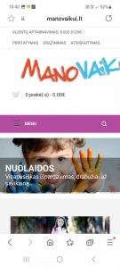 Parduodu internetinę vaikiškų drabužių parduotuvę