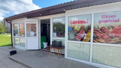 Patalpos ir maisto prekių parduotuvė