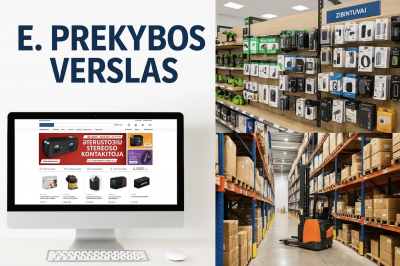 Pelningas e. prekybos verslas su stipriu 10+ metų žinomu prekės ženklu, fiziniais taškais