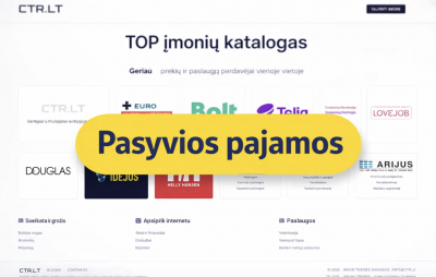 Parduodamas įmonių katalogo ctr.lt projektas su pasyviomis pajamomis