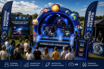 Parduodama pelningo GO SPACE VR verslo franšizė